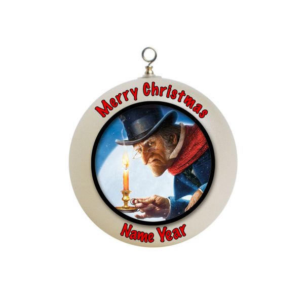 Personalized  scrooge christmas Ornament Custom Gift #1