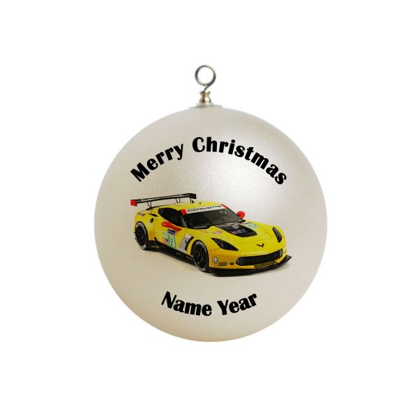 Personalized racecar race car - Christmas Ornament #1 