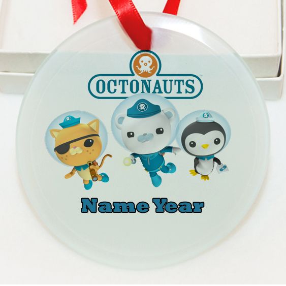 Personalized Octonauts  GLASS Ornament  Gift #1