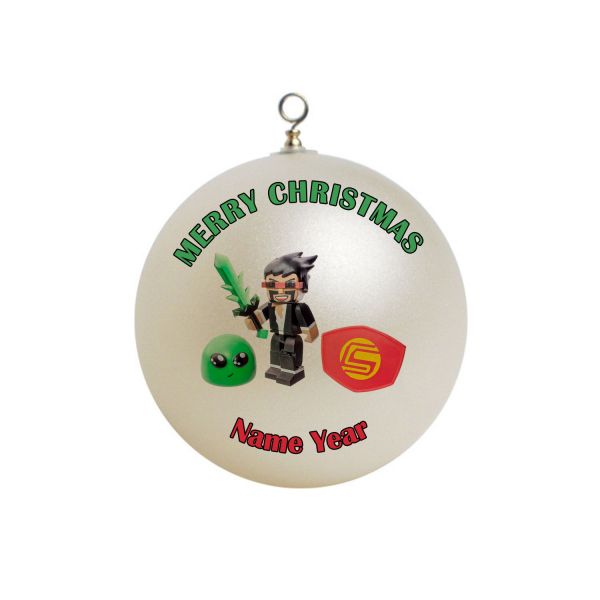 Personalized Captain Sparklez Christmas Ornament #1