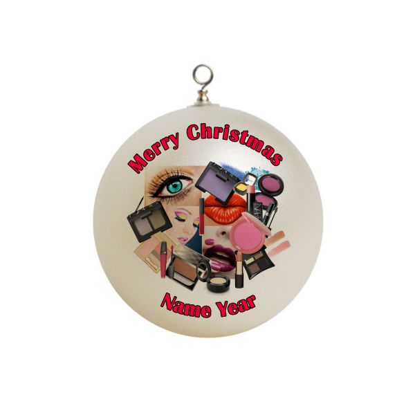 Personalized  Makeup Christmas Ornament #1
