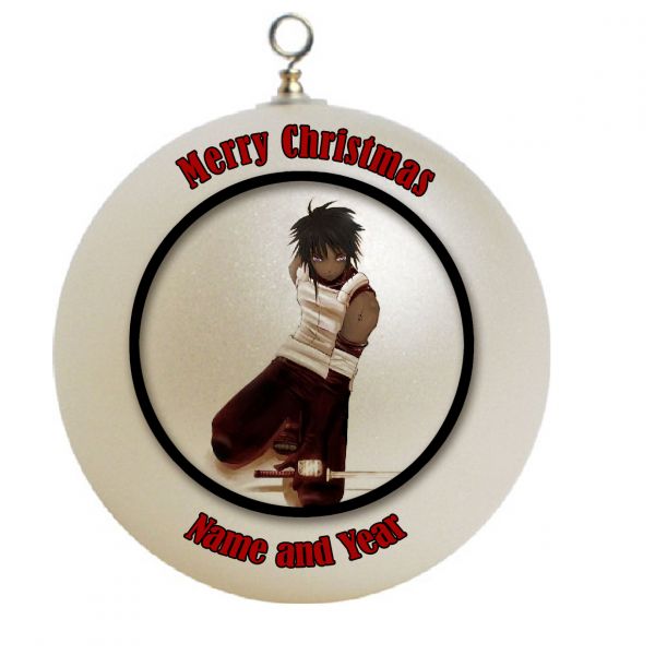 Personalized African American Ninja Christmas Ornament Custom Gift #1