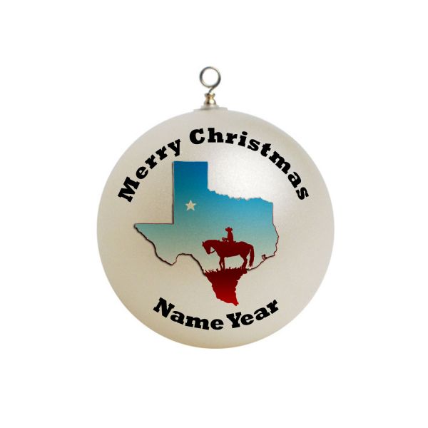 Personalized Texas Ornament #1