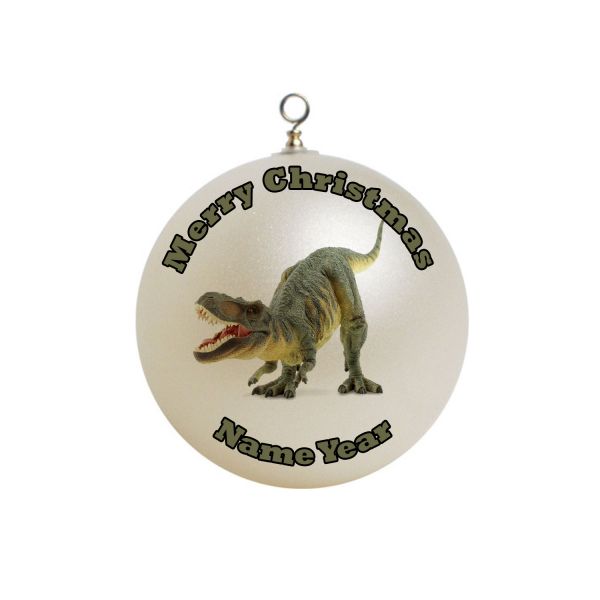 Personalized Dinosaur Authentic  Christmas Ornament #1