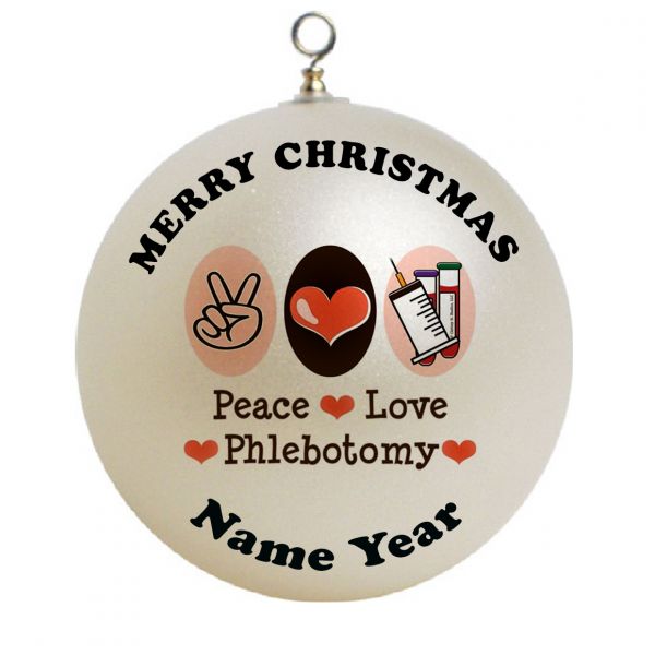 Personalized  Phlebotomist / Phlebotomy Christmas Ornament Custom Gift #1