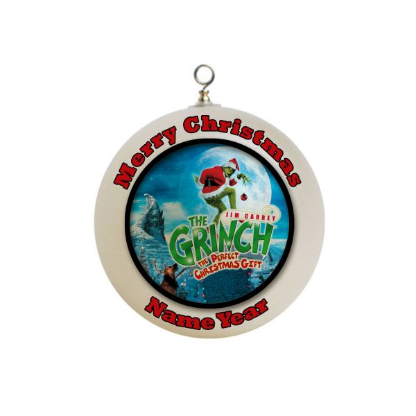 Personalized  The Grinch Movie Jim Carrey Christmas Ornament #1