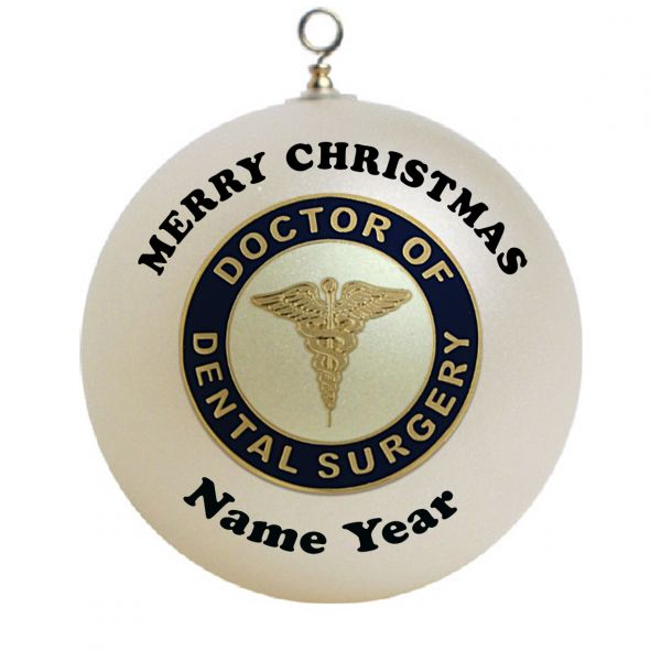 Personalized  Doctor of Dental Surgery Christmas Ornament Custom Gift #1
