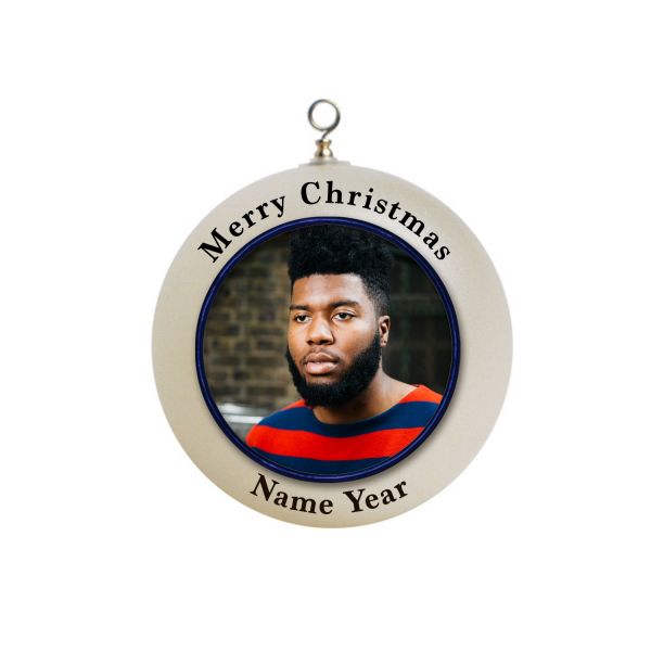 Personalized Khalid Christmas Ornament #1