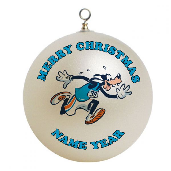 Personalized  Runners Disney Goofy Christmas Ornament Custom Gift #1