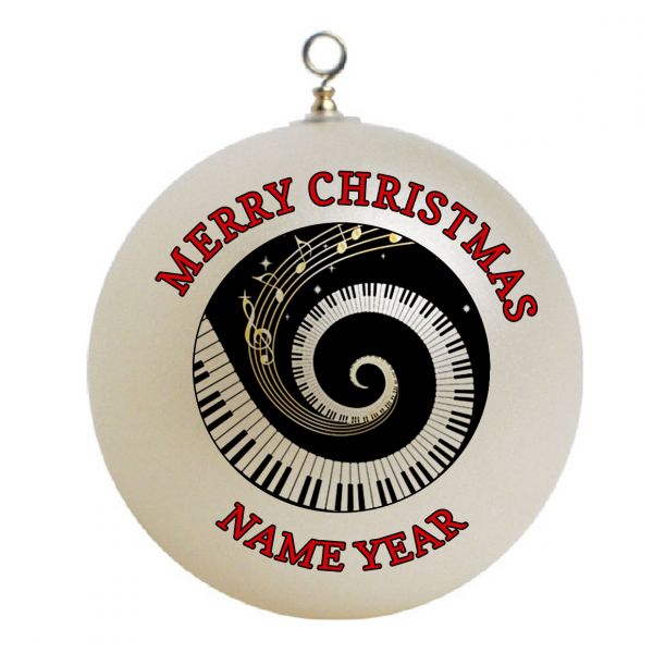 Personalized  Piano Keys Christmas Ornament Custom Gift #1