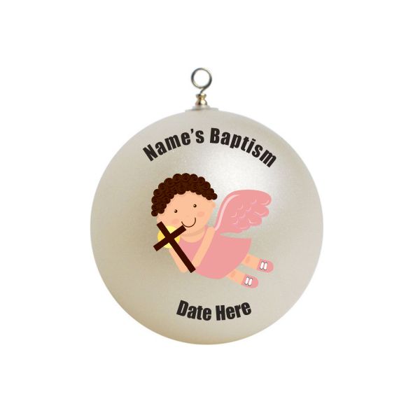 Personalized Baptism / Christening Ornament #1 Girl