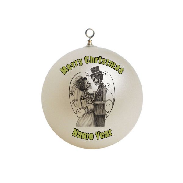 Personalized  Skull Christmas Ornament # 1