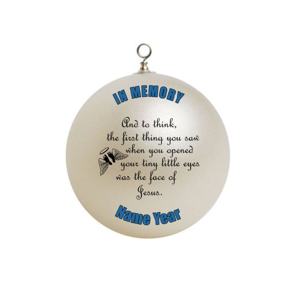 Personalized Memorial Missed loss Child RIP Christmas Ornament # 1