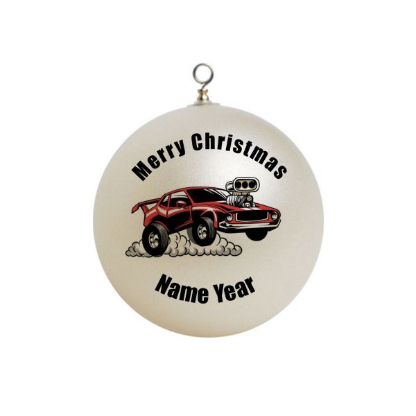 Personalized Drag racing Christmas Ornament # 1