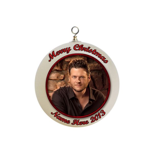 Personalized Blake Shelton Christmas Ornament Custom Gift #1