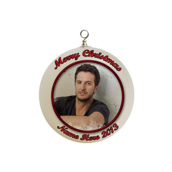 Personalized Luke Bryan Christmas Ornament Custom Gift #1