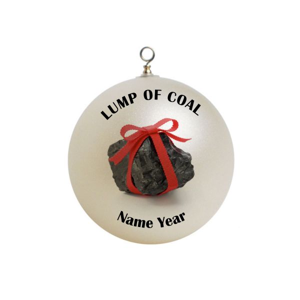 Personalized FUNNY Lump Of Coal Christmas Ornament #1