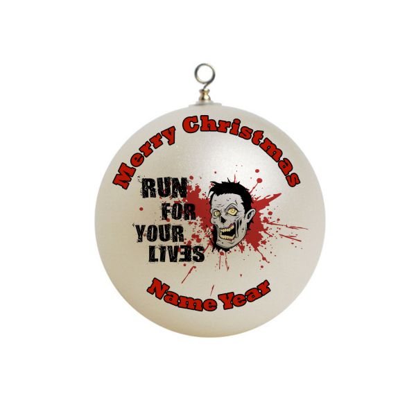 Personalized Run For Your Lives  Ornament Custom Gift #1