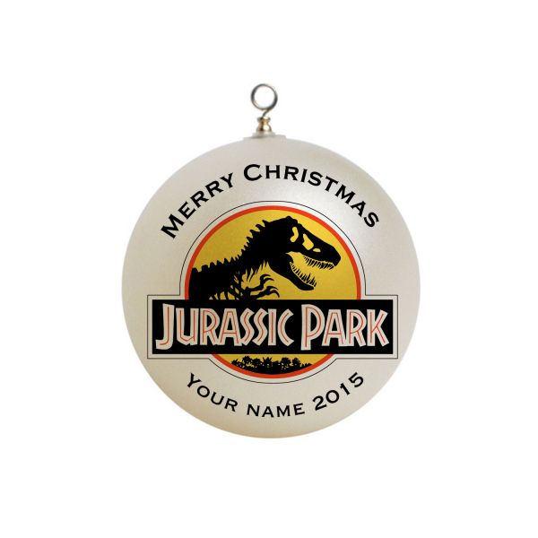 Personalized Jurassic Park  Christmas Ornament Custom Gift #1