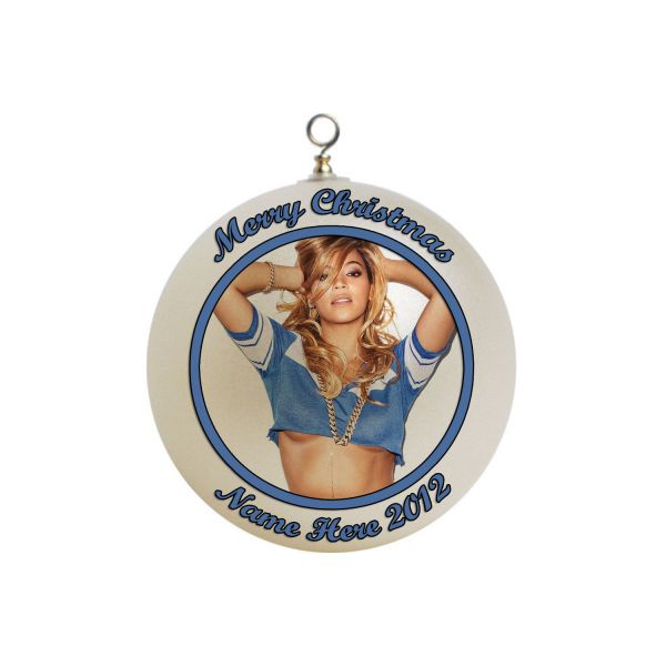 Personalized Beyonce Christmas Ornament Custom Gift #1
