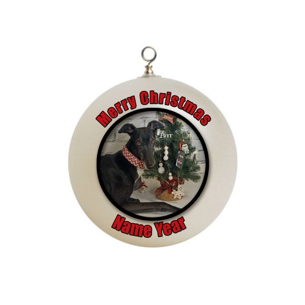 Personalized Dog greyhound Ornament 24