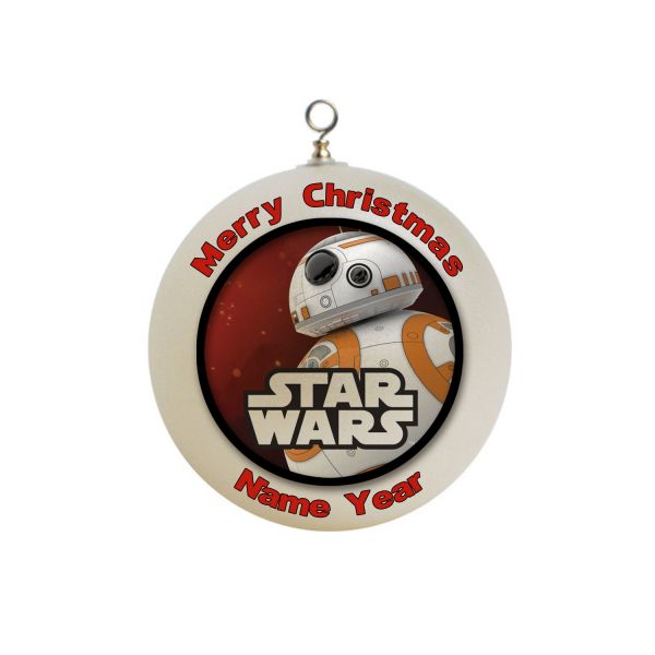 Personalized STAR WARS BB8  Christmas Ornament #24