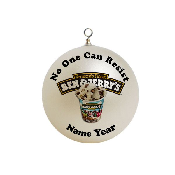 Personalized schweddy ball ice cream Christmas Ornament Gift funny #27