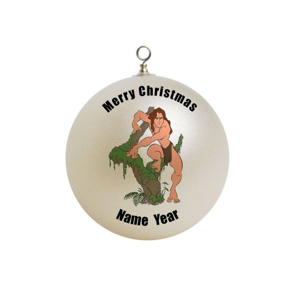 Personalized Tarzan as adult on a tree Ornament  #2