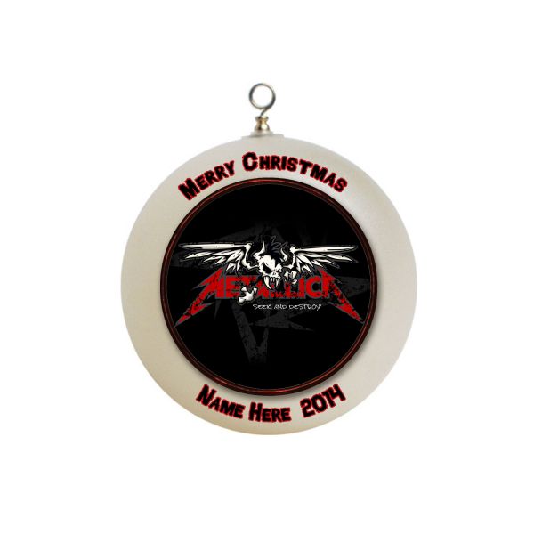 Personalized Metalica Christmas Ornament Custom Gift#2