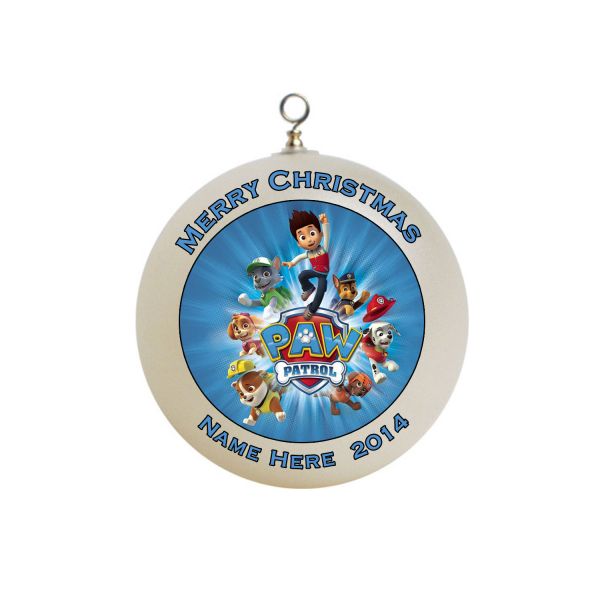 Personalized Paw Patrol Christmas Ornament Custom Gift #2