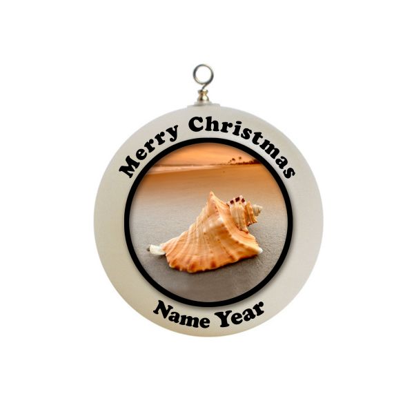 Personalized Shell Christmas Ornament Custom Gift #2