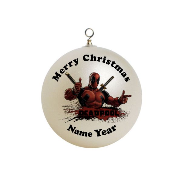 Personalized  Deadpool / dead pool Christmas Ornament Custom Gift #2