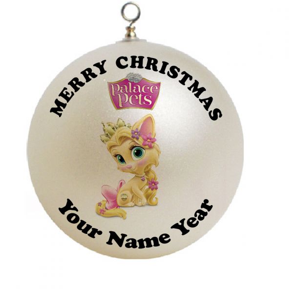 Personalized  Palace Pets Summer Yellow Kitten Christmas Ornament Custom Gift #2