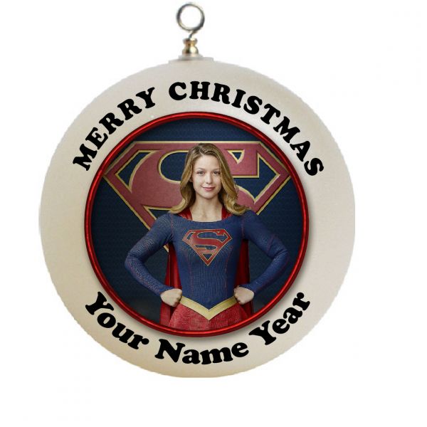 Personalized Super Girl / supergirl Christmas Ornament #2