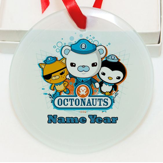 Personalized Octonauts  GLASS Ornament  Gift #2