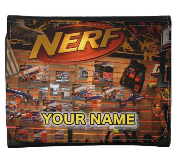 Small Faux Leather Nerf Gun Wallet  2