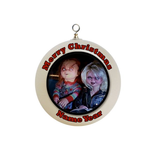 Personalized Chucky and his Bride Christmas Ornament Custom Gift #2