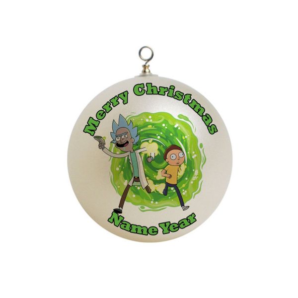 Personalized Rick and Mortie Christmas Ornament Custom Gift #2