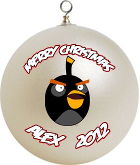 Personalized Angry Birds Christmas Ornament Custom Gift #2