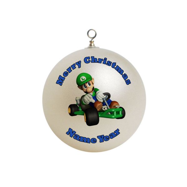 Personalized Luigi Kart Mario Ornament  2