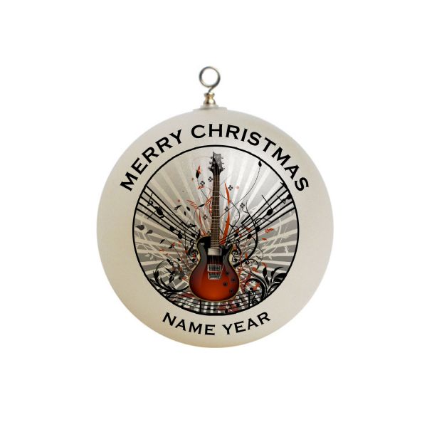 Personalized Guitar Christmas Ornament Custom Gift #2
