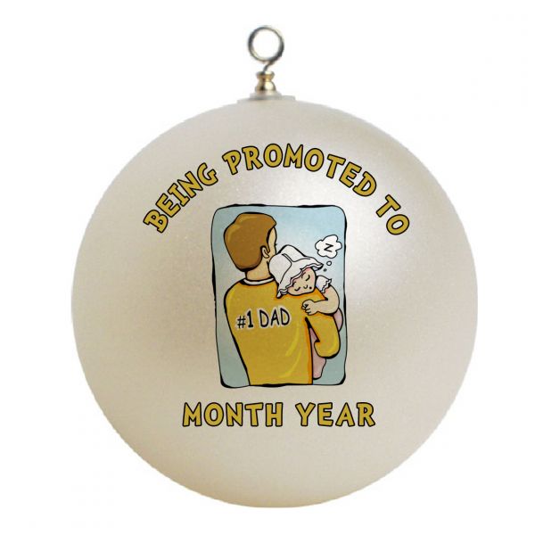 Personalized Being Promoted To Dad Christmas Ornament Custom Gift #2