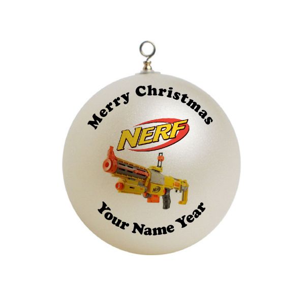 Personalized Nerf Gun  Christmas Ornament Custom Gift #2