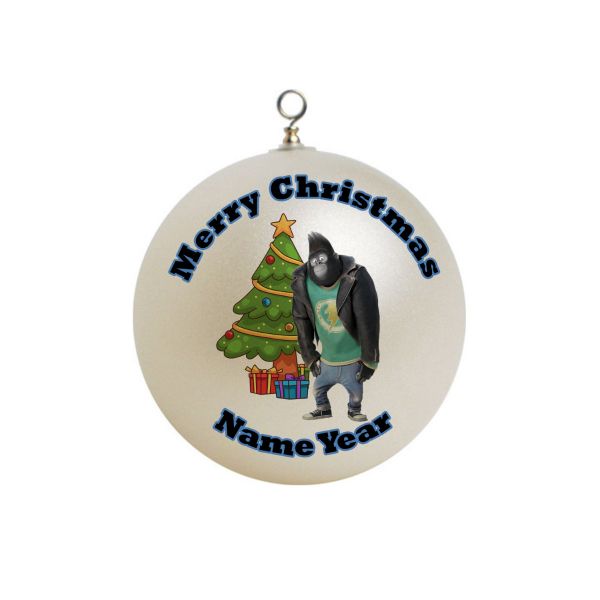 Personalized Johnny Gorilla Christmas tree Ornament Christmas #2