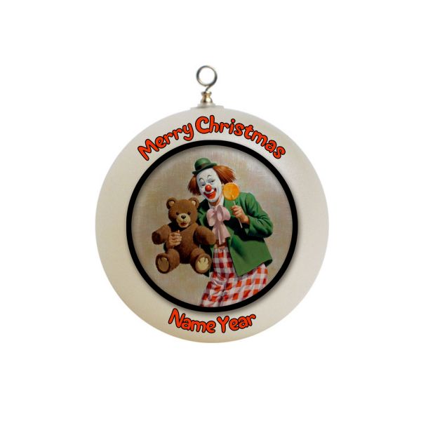 Personalized Funny CLOWN x-mas Ornament 2
