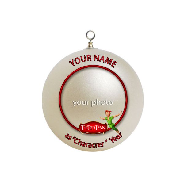 Personalized Peter Pan Photo Christmas Ornament Custom Gift #1