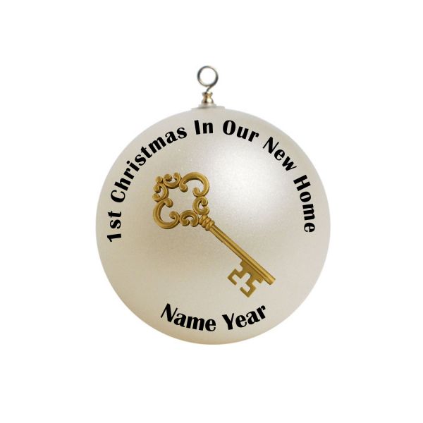 Personalized NEW HOME 1st Christmas in Our New Home housewarming gift Christmas Ornament #2