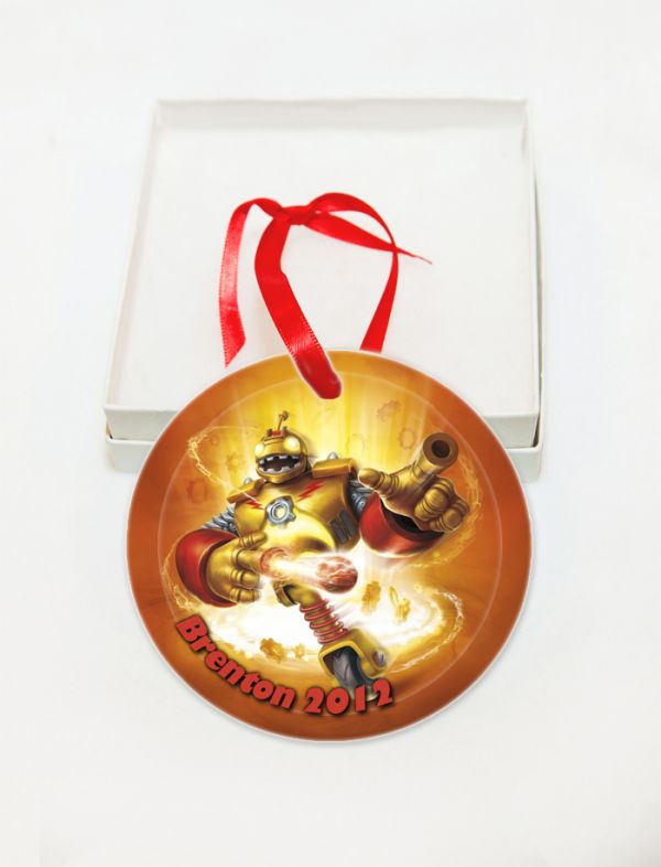 Personalized Skylanders Glass Christmas Ornament Custom Gift#2