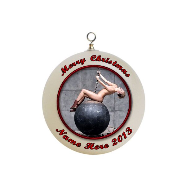 Personalized Miley Cyrus Christmas Ornament Custom Gift  #2
