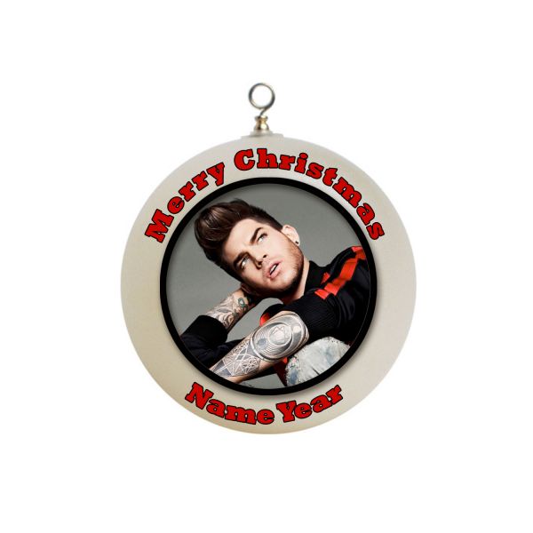 Personalized  Adam Lambert Christmas Ornament Custom Gift  #2